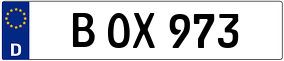 Trailer License Plate